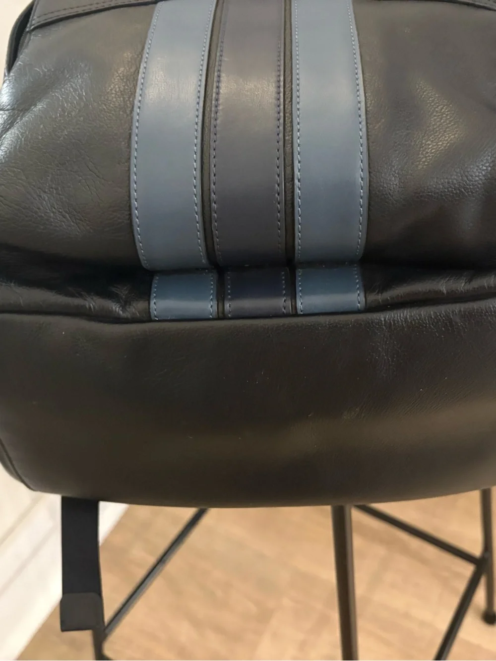 Coach Houston Varsity Stripe Leather BackpackF49324